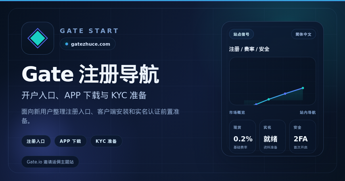 Gate.io App 怎么下载更稳？官方来源、安装核验、注册入口与登录前检查